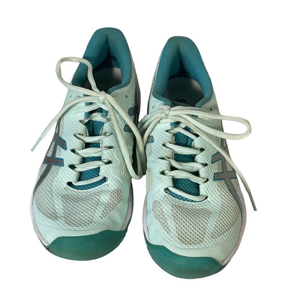 Women’s ASICS Green 1042 A080 Court Speed Flytefoam Lace Up Sneakers Sz 8